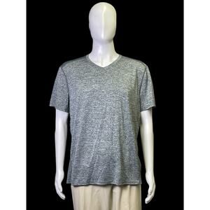 Ideology Gray V-Neck Short Sleeve T-Shirt Men Sz XL